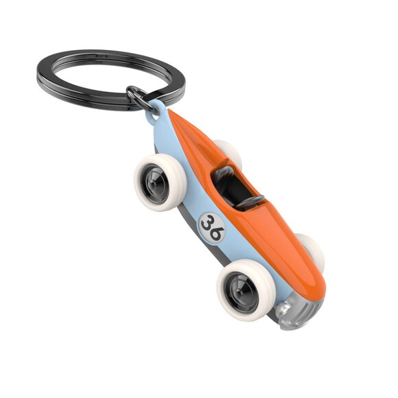 Metalmorphose 3D VINTAGE RACER CAR (NOEL) KEYRING - Picture 1 of 6